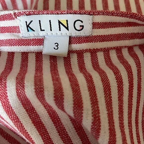 Kling red and white striped dress size 3 - Picture 8 of 8